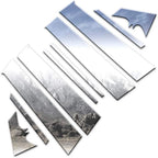 Luxury Pillar Post Trim Stainless Steel 10pc for Toyota Prius C (2012–2019)