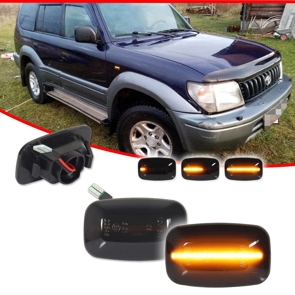 Sequential LED Side Marker Lights for Toyota Land Cruiser FJ Prado (90–100)