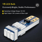 10pc T5 LED Bulbs for Automotive Lighting