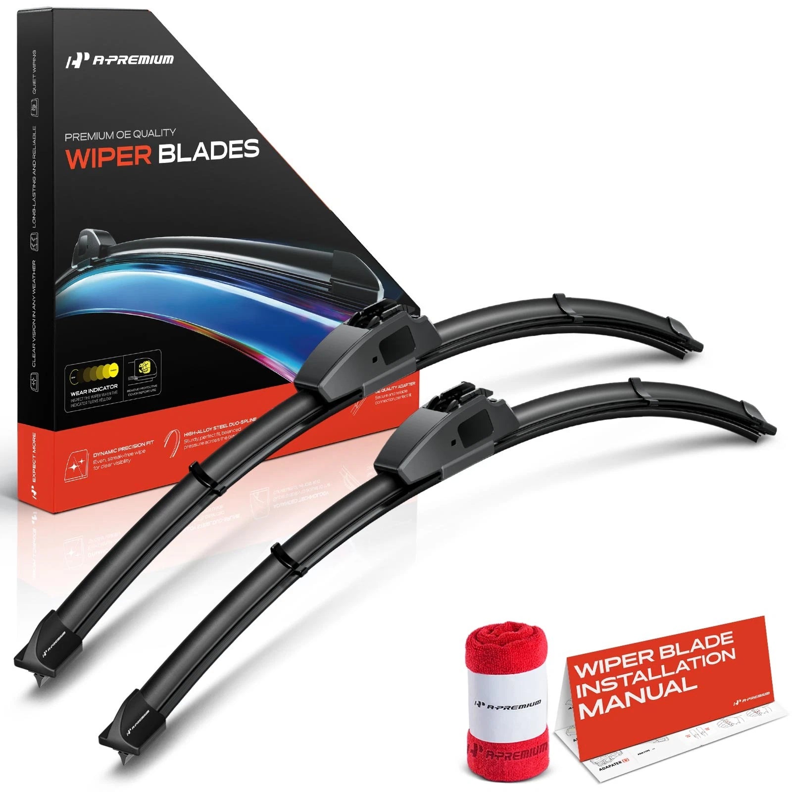 2X Front Windshield Wiper Blades for Honda CR-V (1997–2001)
