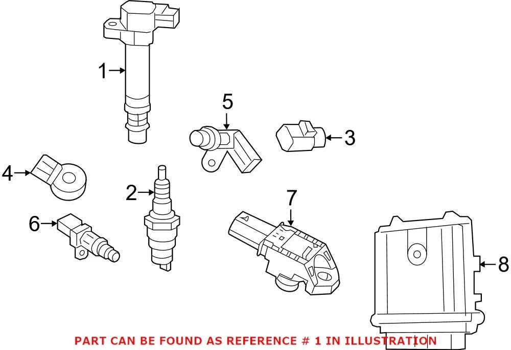 Direct Ignition Coil for Chrysler Dodge Jeep Ram 1500 3.6 V6 (2011–2023)