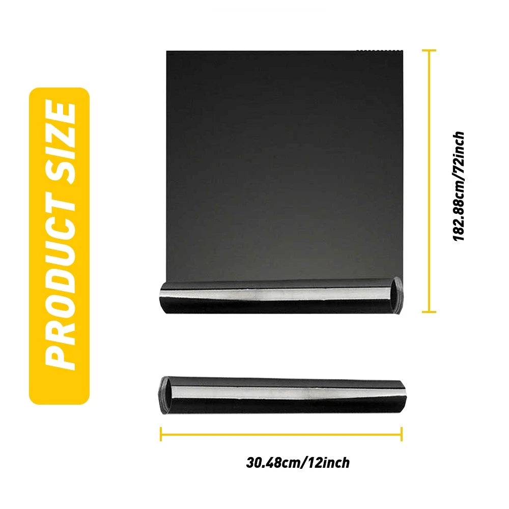 Light Black Tint Vinyl Film Wrap for Headlight Backup Tail Light (2010–2023)
