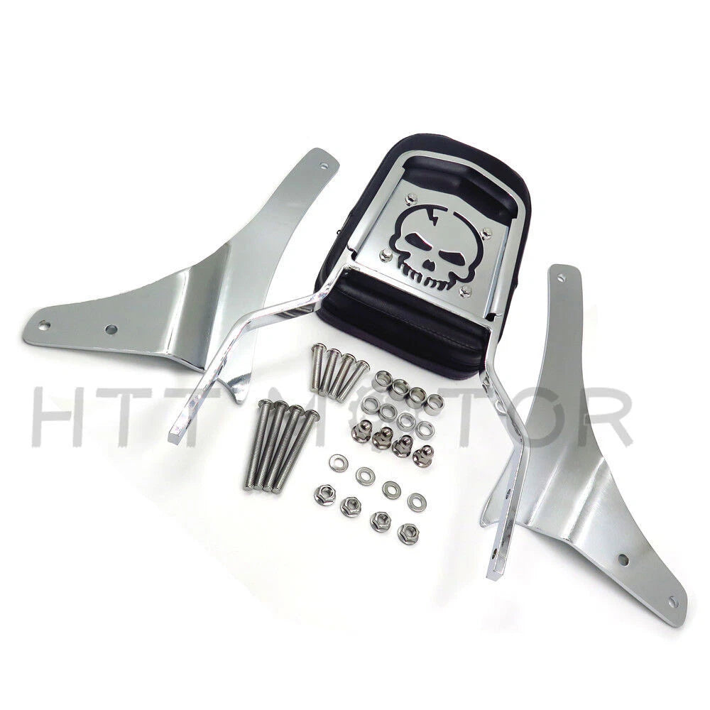 Skull Backrest Pad for Suzuki VL800 Boulevard M50 C50 (2001–2012)