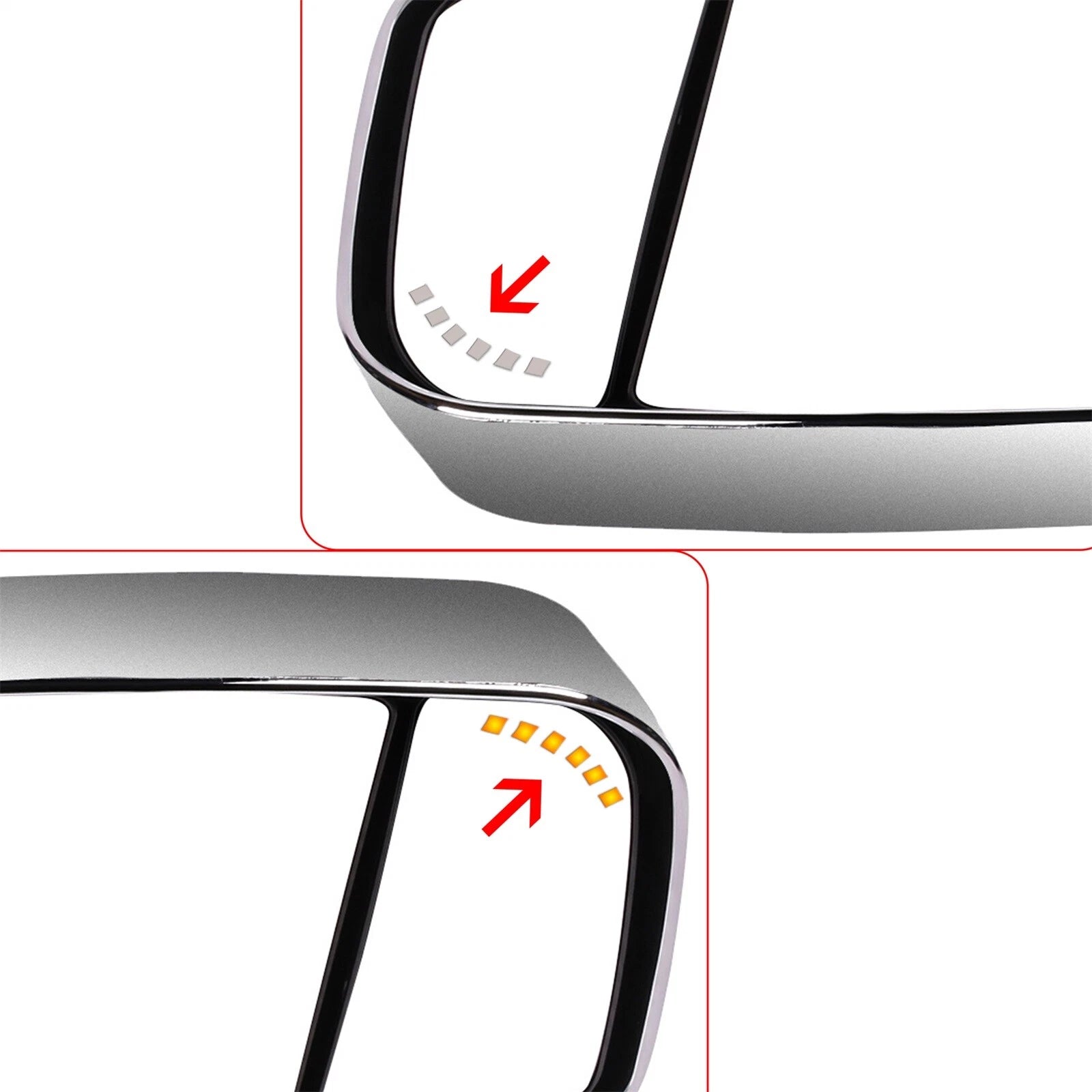 Chrome Towing Mirrors for Dodge (2002–2008)