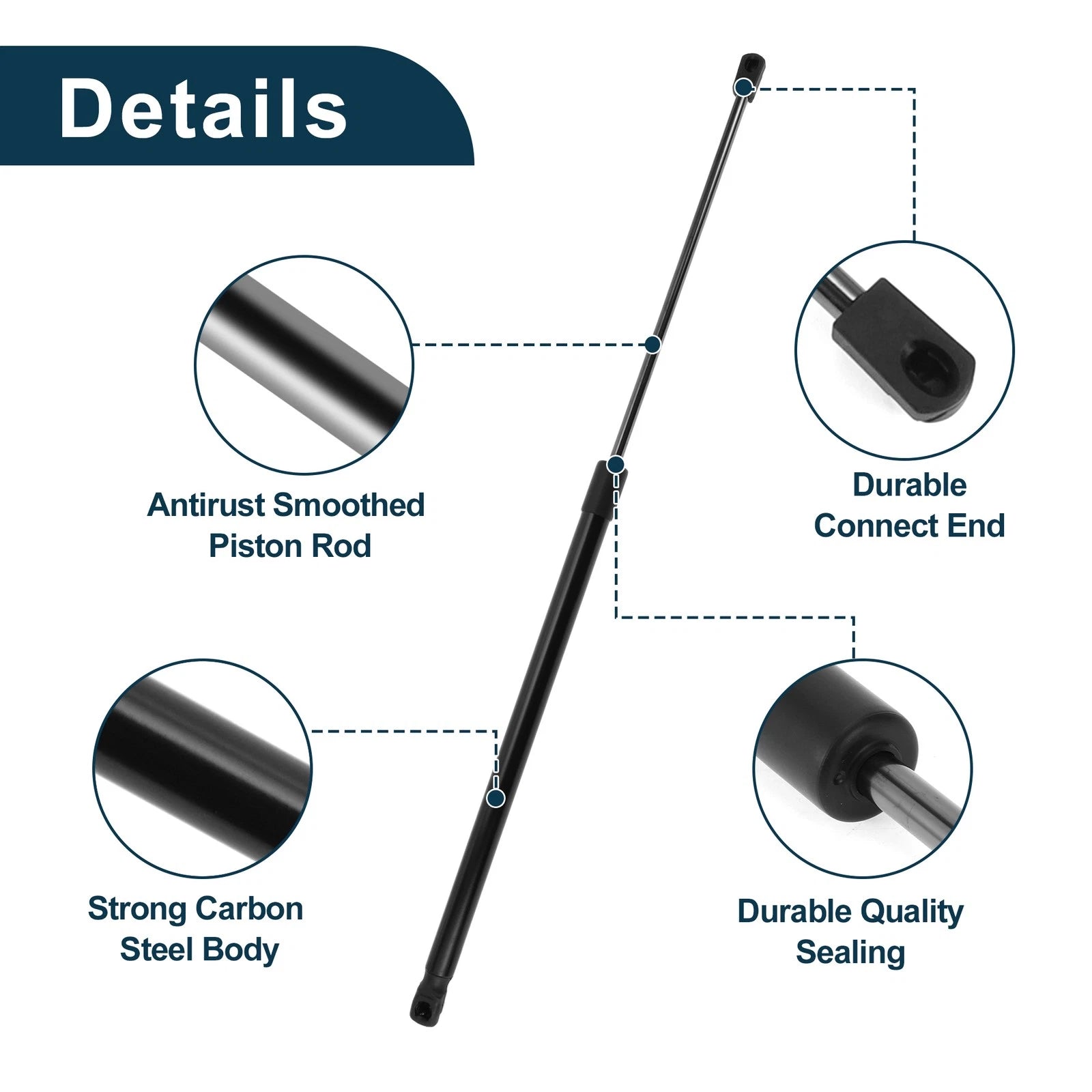 Front Hood Lift Supports Struts for Ford F-250/F-350/F-450/F-550 (1999–2023)