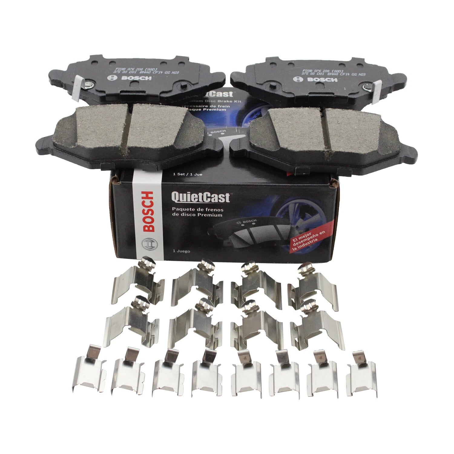 Set of 4 Bosch Rear Ceramic Brake Pads for Chrysler Dodge Ram Volkswagen