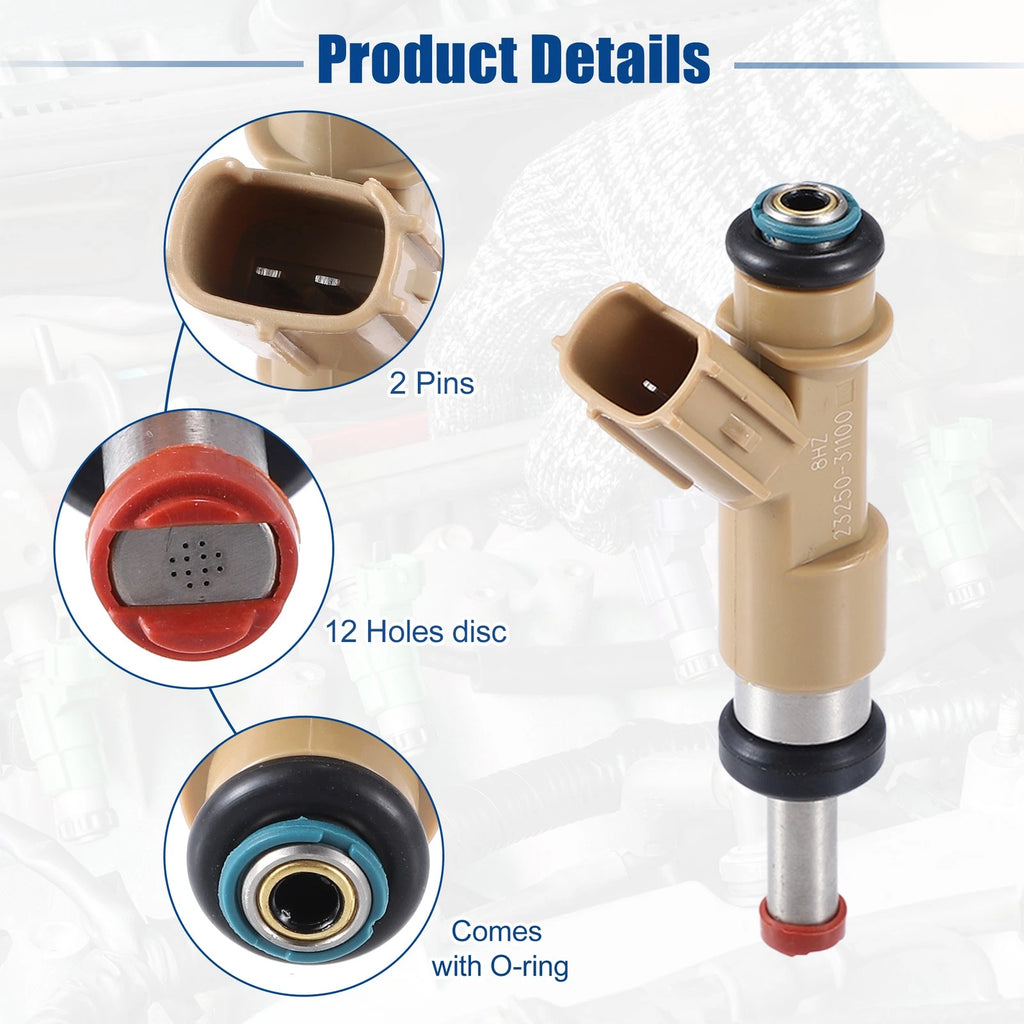 6X Fuel Injector Nozzle 23250-39215 for Toyota 4Runner (2010–2019) V6 4.0L