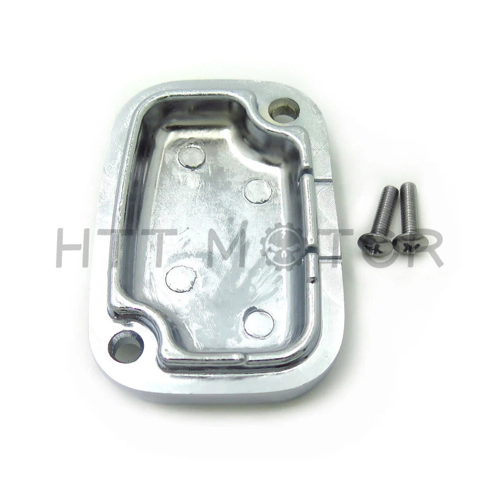 Chrome Front Brake Fluid Reservoir Cap for Harley Electra Glide Road King (2007–2015)
