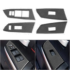 Door Window Lift Switch Cover Trim for Toyota Tundra (2014–2021) RHD Carbon Fiber