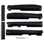 2PC Black PP Side Skirt Rocker for Chevrolet Camaro RS SS (2016–2022) ZL1 Style