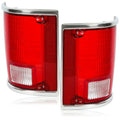 Tail Light Lens Pair for Chevrolet C10 C20 C30 K10 R1500 Suburban (1973–1991)