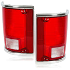 Tail Light Lens Pair for Chevrolet C10 C20 C30 K10 R1500 Suburban (1973–1991)