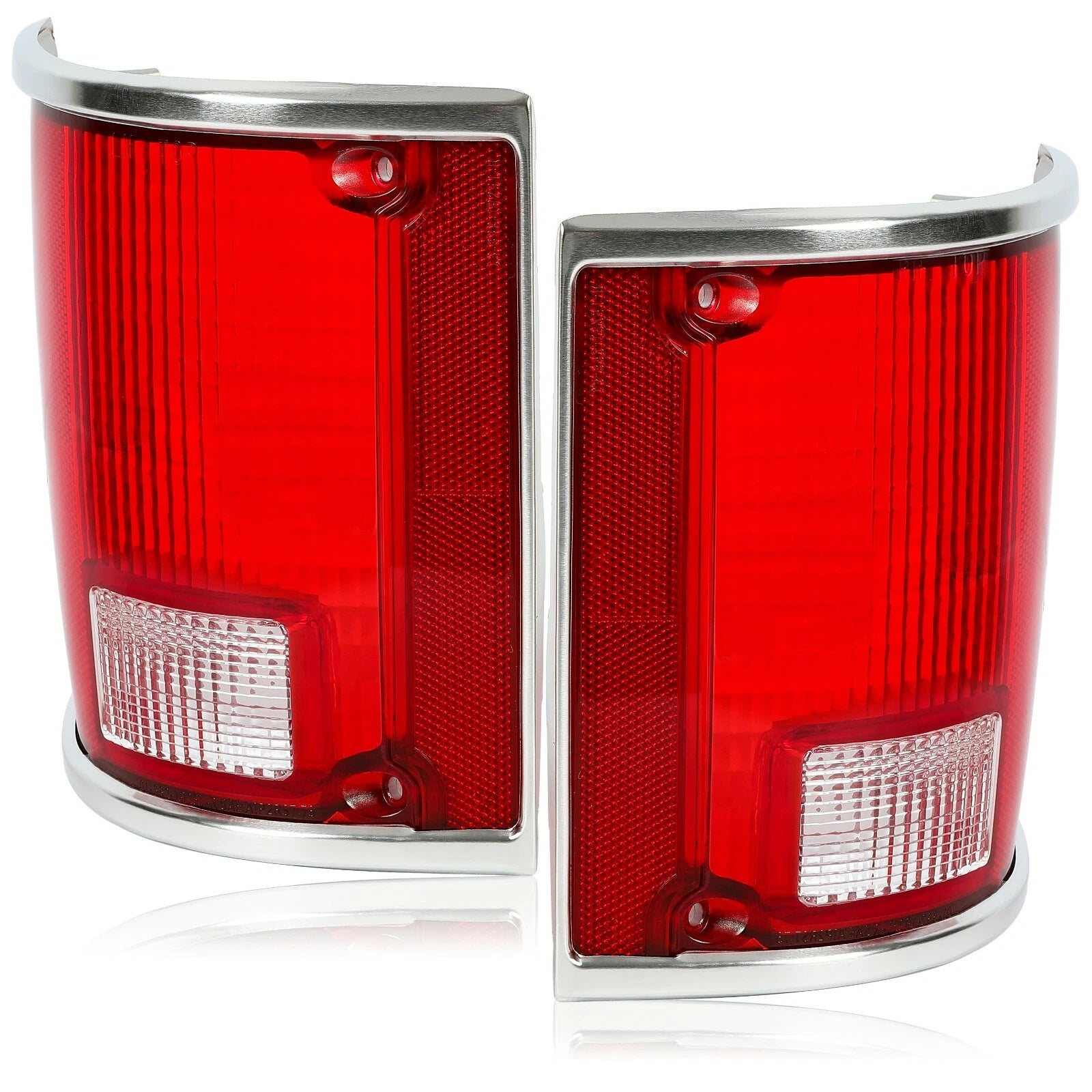 Tail Light Lens Pair for Chevrolet C10 C20 C30 K10 R1500 Suburban (1973–1991)
