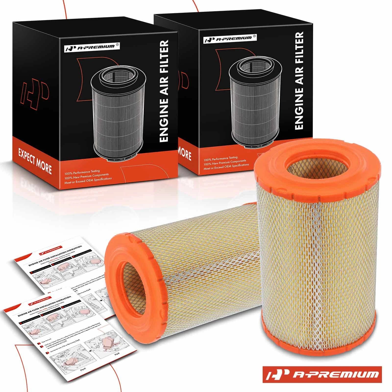 2X Engine Air Filter for Chevy Tahoe GMC Yukon (1996–2000)