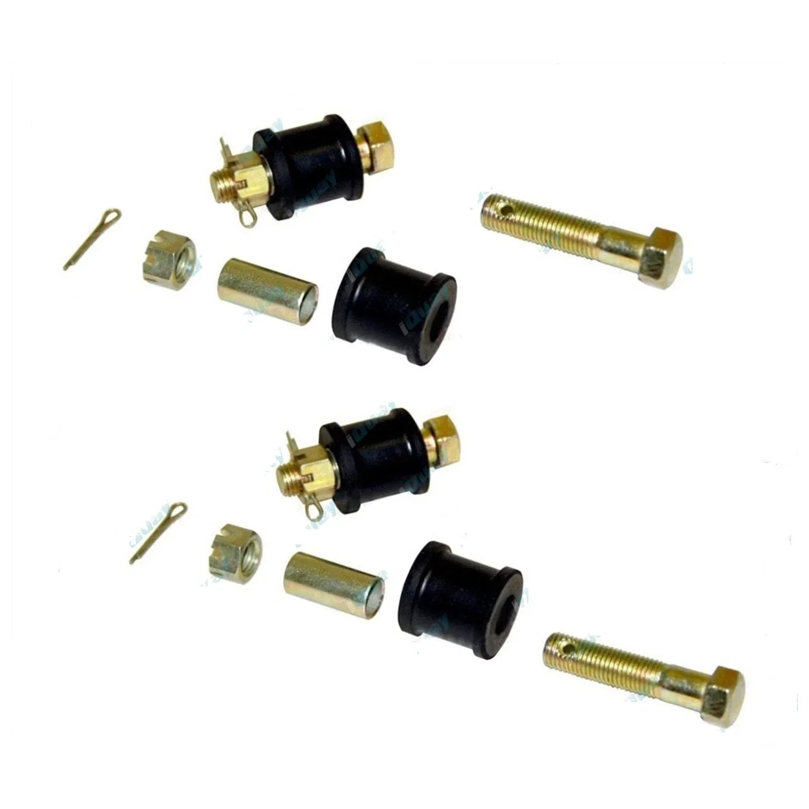 Rear Stabiliser Sway Bar Link Pin +Rubber Bush Kit Left & Right for Land Cruiser