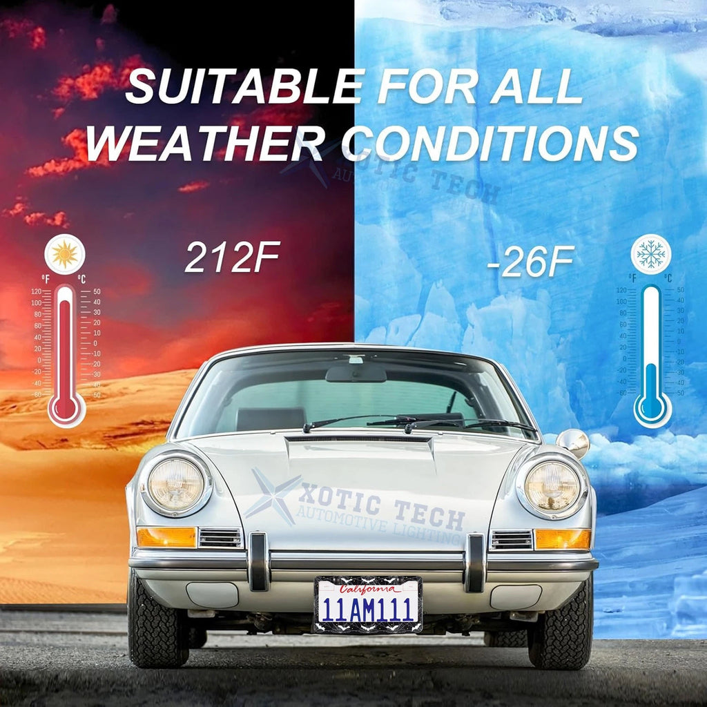 Gothic Novelty Black Bat License Plate Frame for Universal US Vehicles