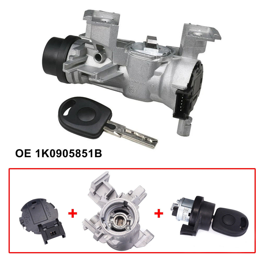 Ignition Starter Switch + Lock Housing for VW Golf Jetta Rabbit (2006–2014)