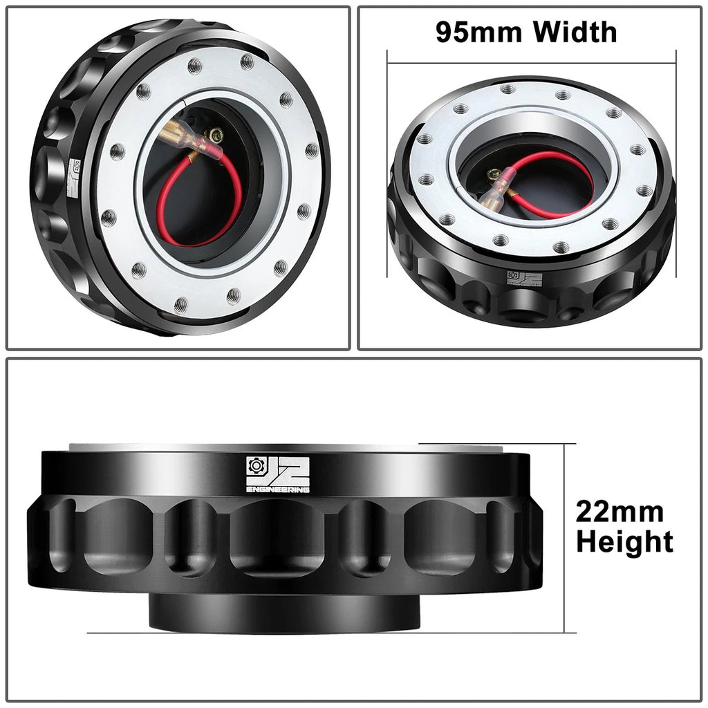 Steering Wheel Quick Release Hub Adapter Kit for Universal Vehicles (J2)