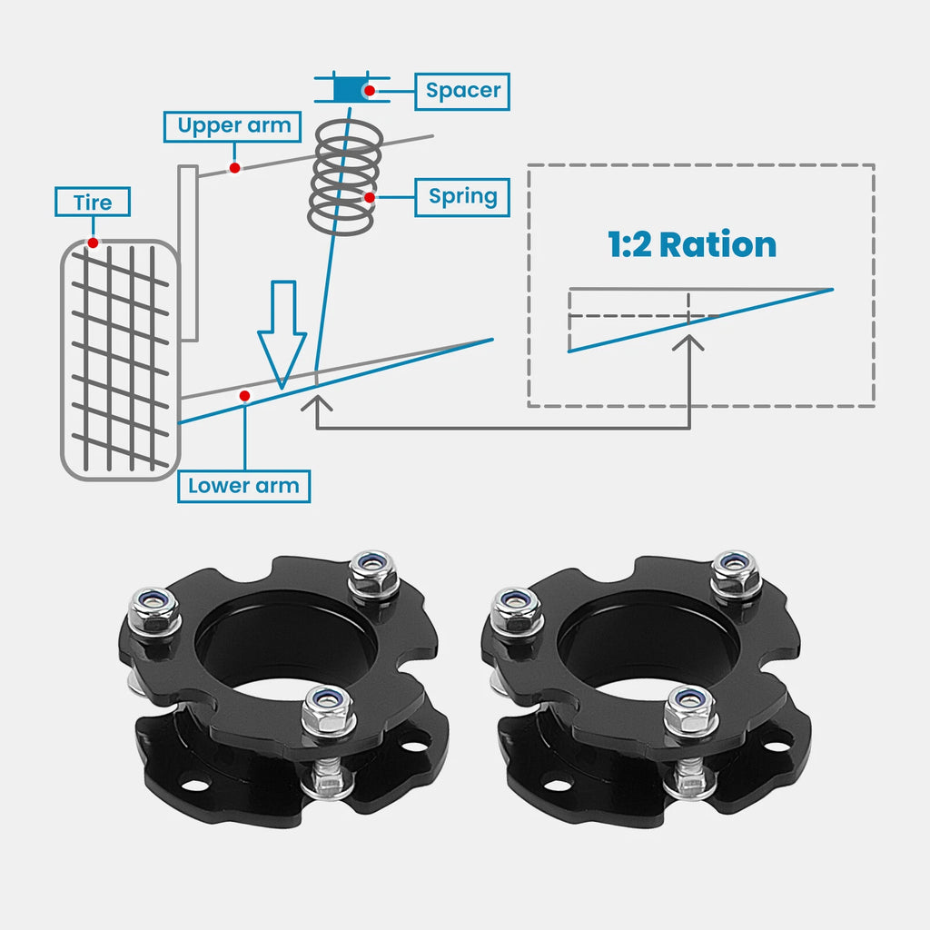3" Front 2" Rear Leveling Lift Kit for Chevy Colorado GMC Canyon (2015–2022)
