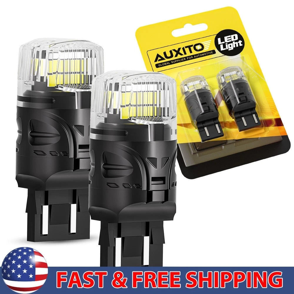 2X White LED Backup Reverse Bulbs for Make Model