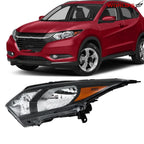 Driver Side Headlight for Honda HR-V (2016–2018) Black