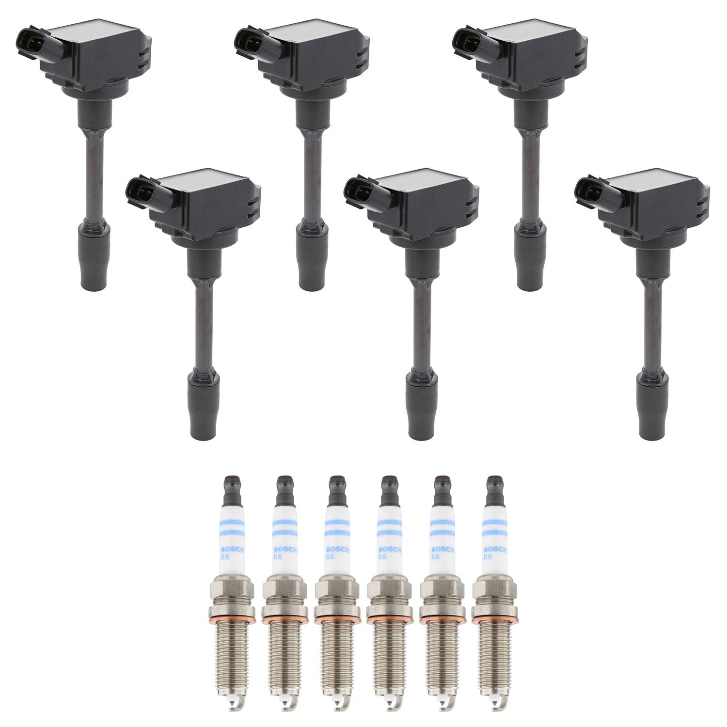 Set of 6 Ignition Coils & Spark Plugs for Toyota LS500 Tundra 3.4 V6