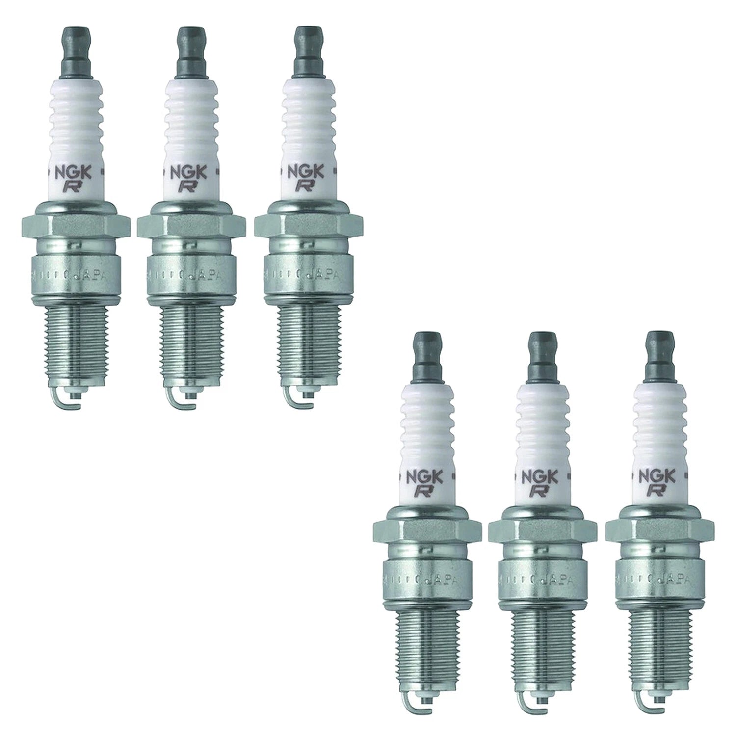 Set of 6 NGK V-Power Spark Plugs for Mustang Pinto (1210 MS1210)