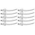 Pack of 10 Reel Tines for Case-IH 820 1020 (Fits Models RT1038)