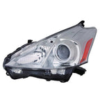 Replacement Driver Halogen Headlight Lens Housing for 2012–2014 Toyota Prius V