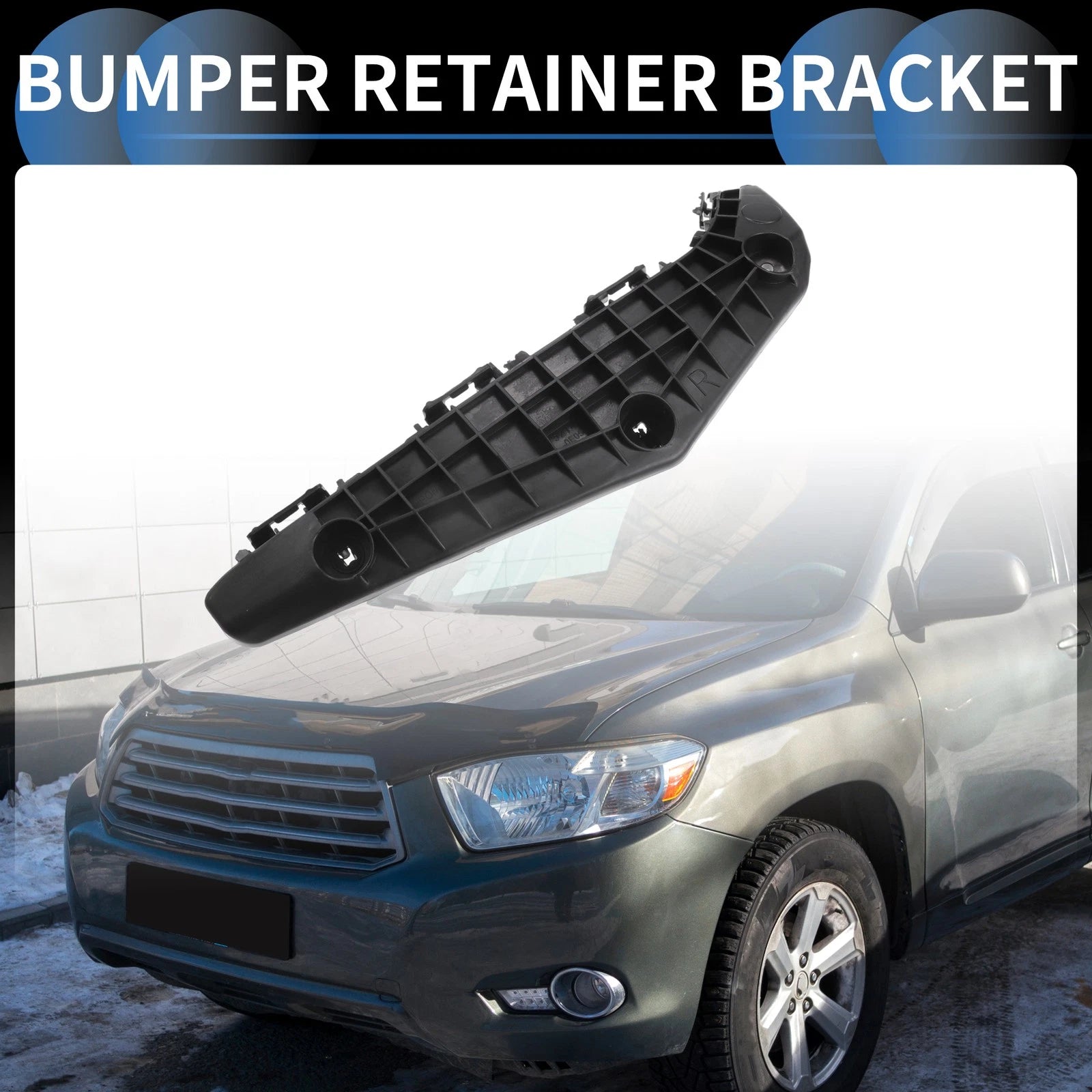 1pc Left Front Bumper Retainer Bracket No. 521450E050 for Toyota Highlander (2001–2007)