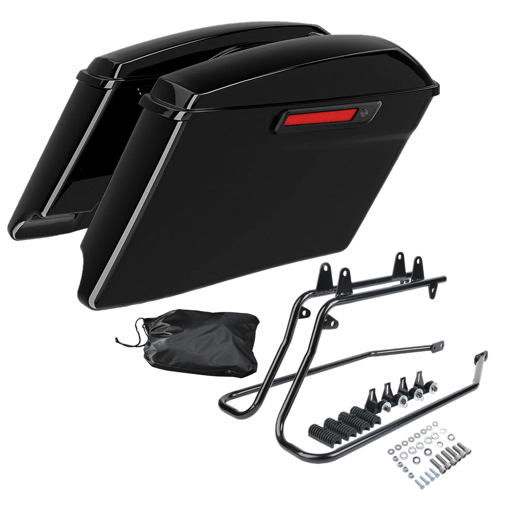 4" Stretched Extended Saddlebag Conversion Bracket for Harley Softail (1984–2017)