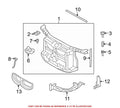 Front Radiator Support Air Deflector for BMW 128i 135i 135is (2008–2013)