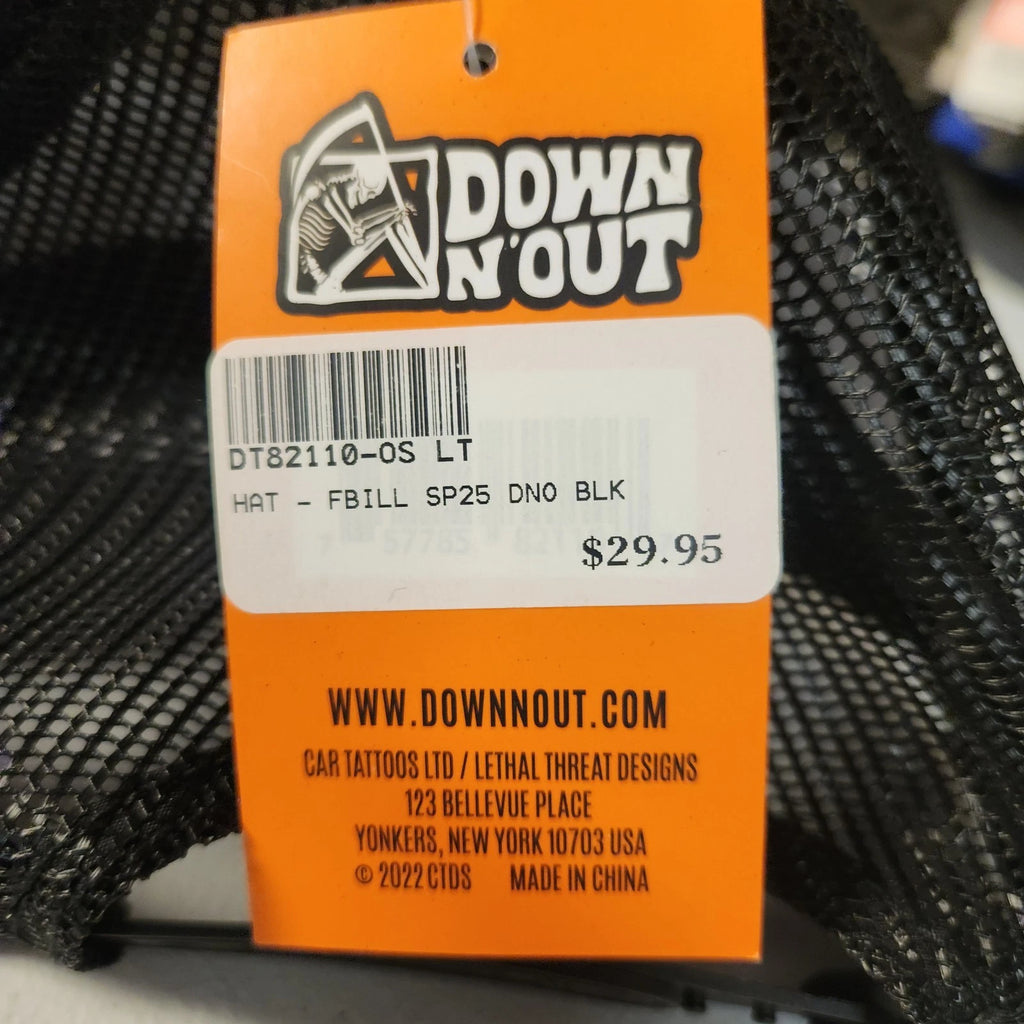 Down n Out Reaper Flat Bill Trucker Cap for Universal Fit (2010–2023)