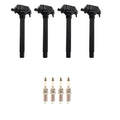 Set of 4 NGK Ignition Coils & Nickel Spark Plugs for Dodge Dart Cherokee Renegade (2013–2018)