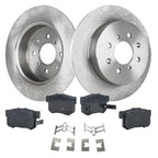 Rear Brake Disc Rotors and Pads Kit for Honda Civic (2002–2003)