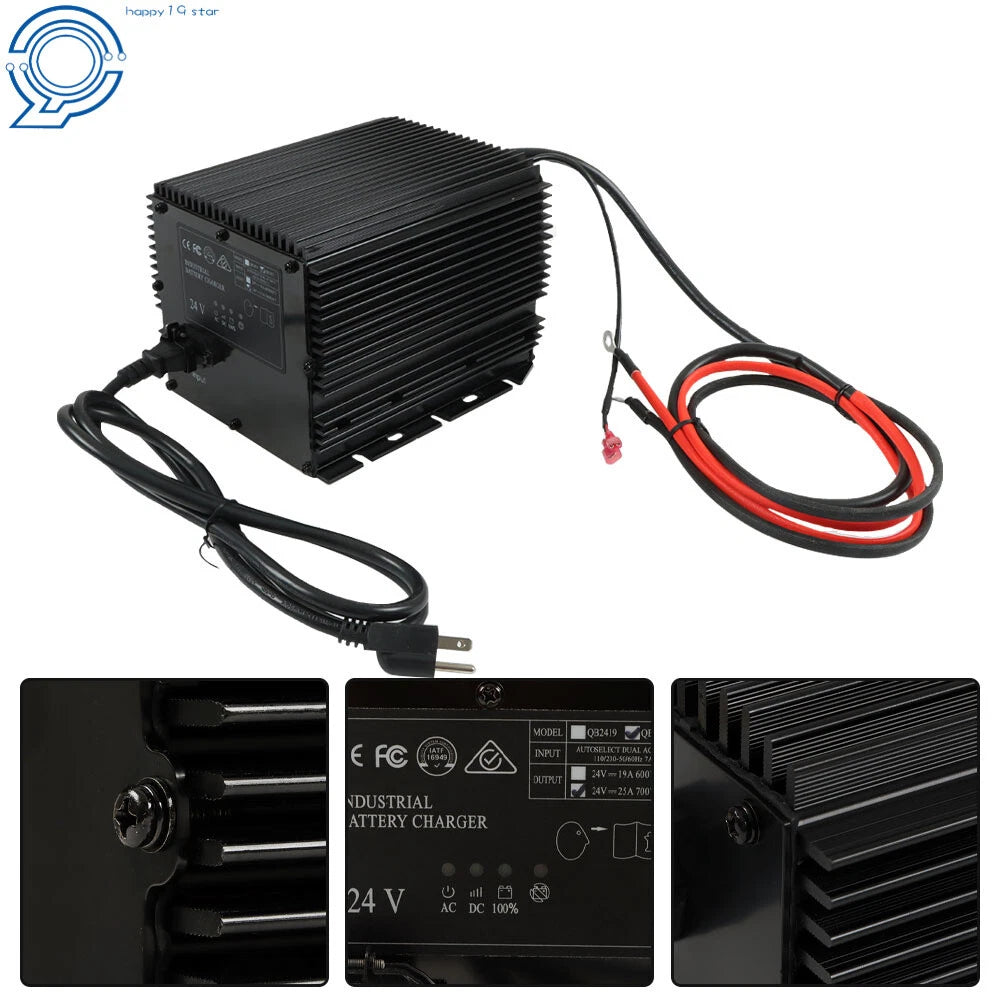 24V 25A Battery Charger for JLG/Genie/Skyjack Lifts (2010–2023)