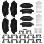 Front & Rear Ceramic Brake Pads Kit for Toyota Sienna (2004–2010) D906