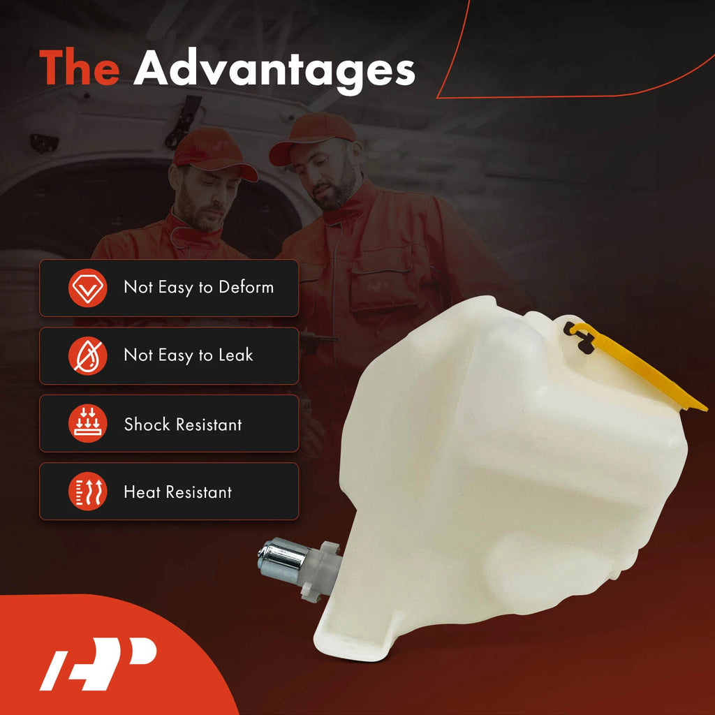 Windshield Washer Reservoir with Pump & Cap for Jeep Wrangler TJ (2003–2006)