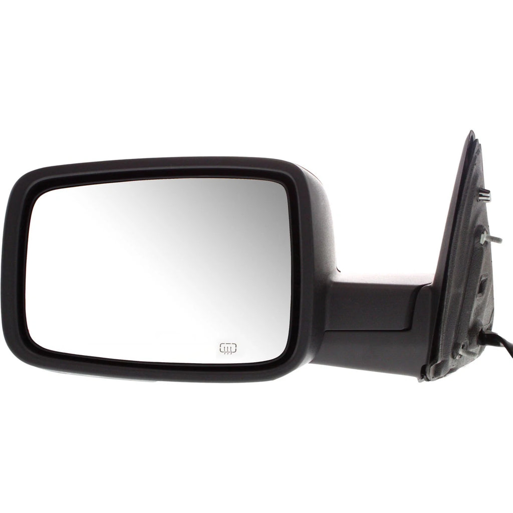 Set of 2 Power Mirrors for Ram 1500 (2011–2012) Black Manual Folding Heated