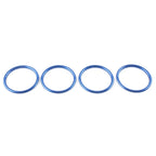 Air Condition Vent Outlet Inner Ring Trim for Audi A1 S1 2010-2018 Blue 4 x Pcs