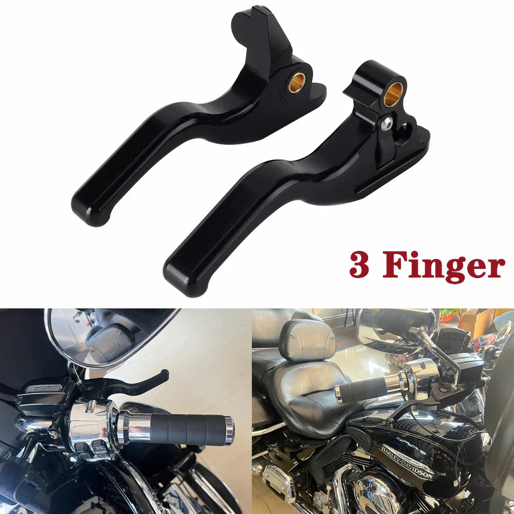 3 Finger Brake Clutch Levers for Harley Electra Glide Classic FLHTC/I (2008)