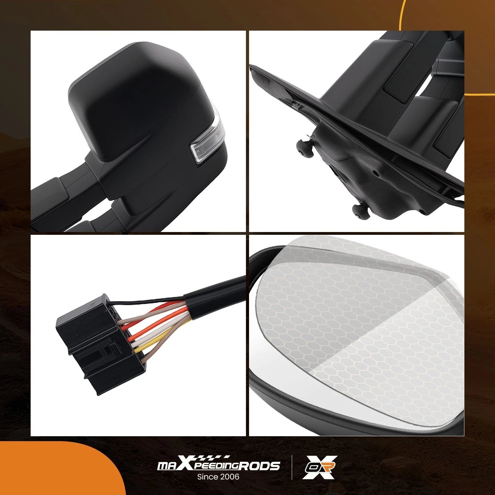 Right Rear View Mirror for Ford F150 (2015-2018) LED Arrow