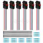 6PCS Pulse Power Plug Pigtail Connectors for Polaris General 1000 Ranger 1000 XP
