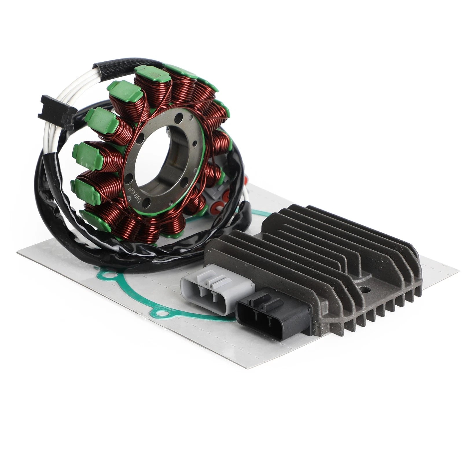 Magneto Stator, Voltage Rectifier, Gasket for Kawasaki Ninja ZX10R (2008–2010)