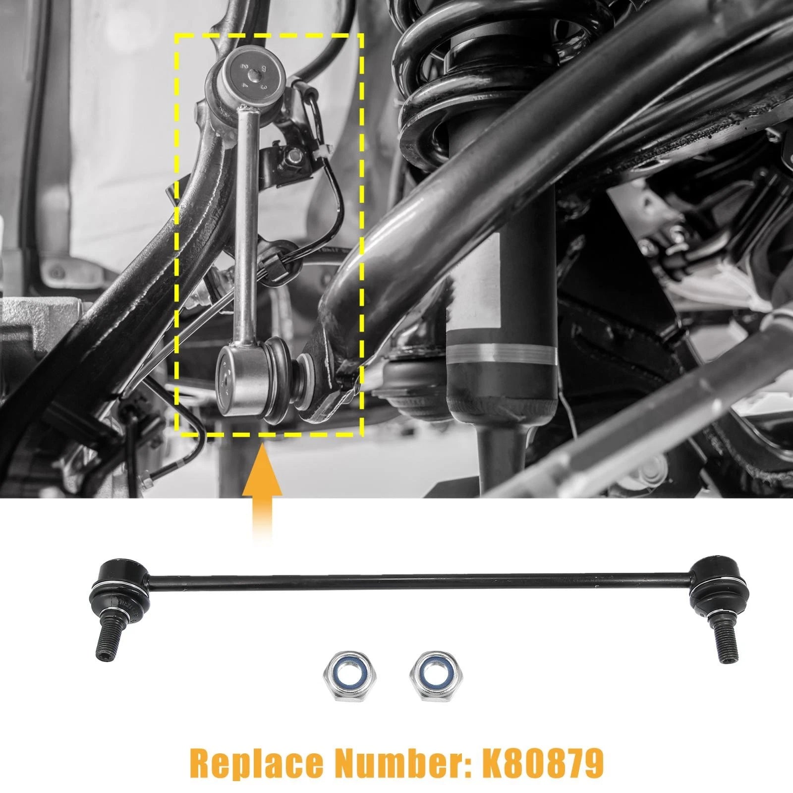 2 Pcs Front Sway Bar Links 4882052030 4882052040 for Toyota Yaris (2006–2018)