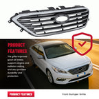 Chrome Upper Grille for Hyundai Sonata Sport (2015-2017)