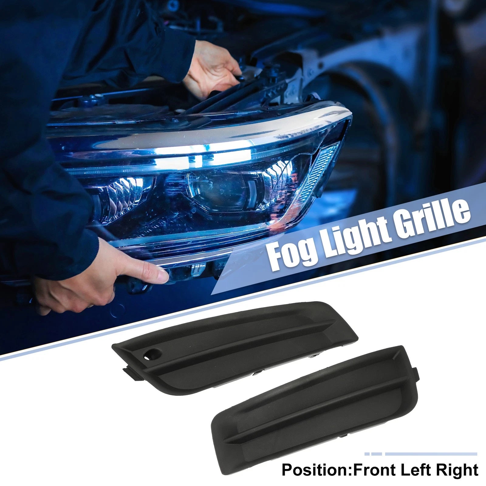 1 Pair Front Fog Light Grille Cover for Chevrolet Cruze (2011–2014) No.94831150