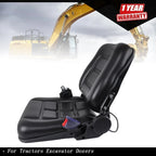 Universal Seat for Forklift Garden Tractor Lawn Mower w/Adjustable Backrest