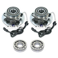Front and Rear Wheel Bearings & Hubs Kit for Ford Expedition 4WD (1997–1999)