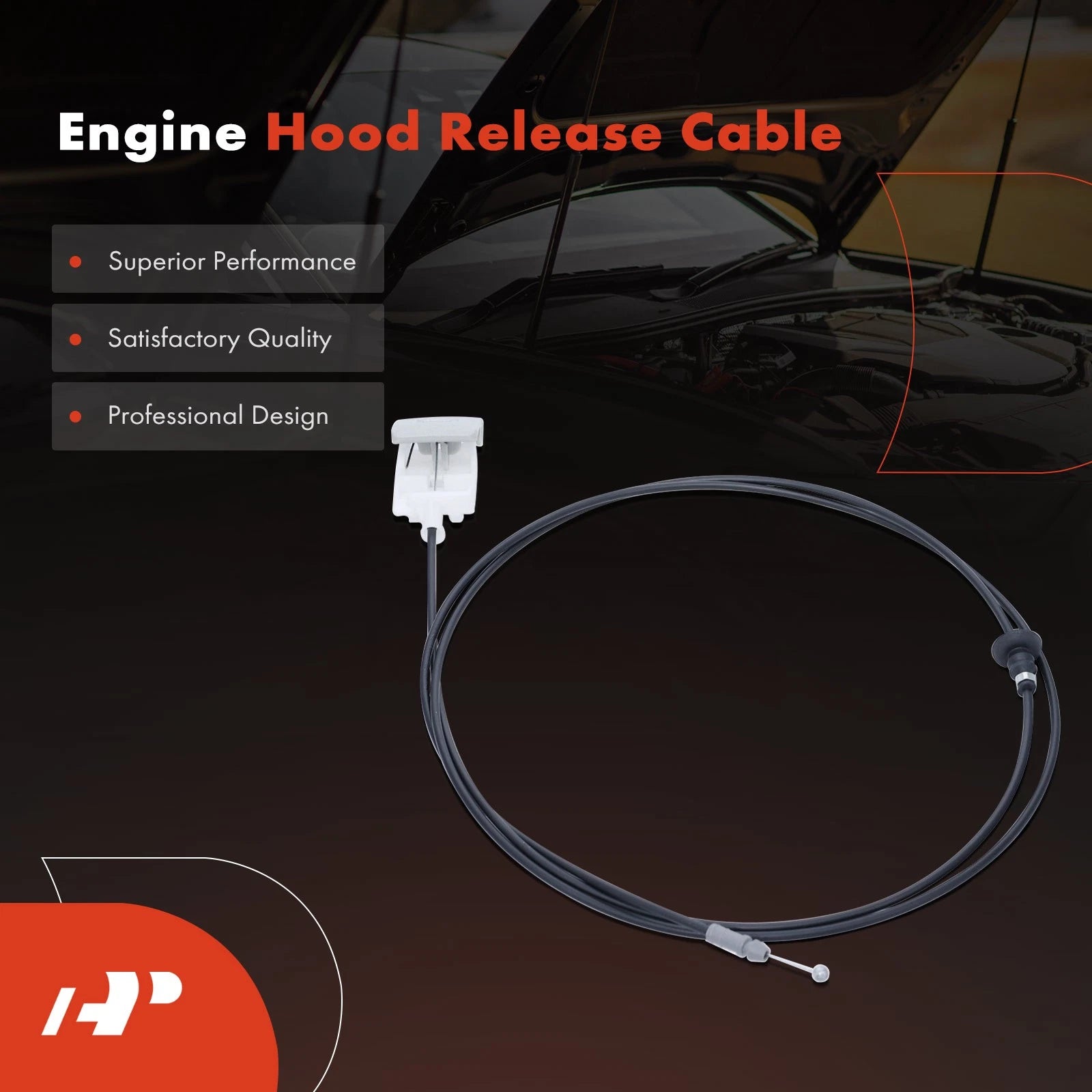 Hood Release Cable with Handle for Toyota Corolla Matrix (2003-2008)
